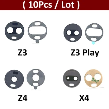 10Pcs/Daudz, Oriģināls Kameras Stikla Moto Z3 Z4 Spēlēt X4 Aizmugurējā Aizmugurējā Kamera stikla Lēcas Ar Līmi Līmi