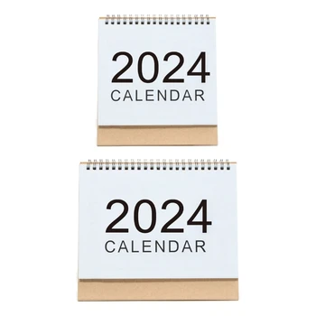2024 Flip Pastāvīgā Galda Kalendārs, Mini Ikmēneša Desktop Kalendārs Ikdienas Kalendārs Plānotājs Mājas Biroja Rotājumi Kalendārs