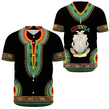 2024 Jaunu Apģērbu, Jaka Iespiests Apaļš Kakla Ikdienas Krekls Āfrikas Zonas Apģērbi - Pērļu Beisbola Džersija Tops