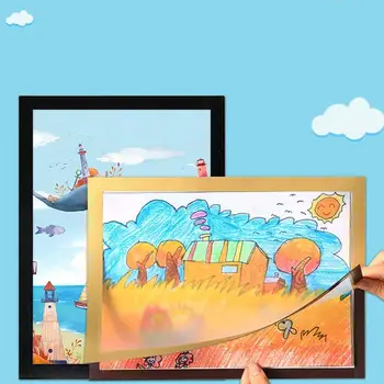 2gab Magnētisko Bērnu Mākslas Rāmji Parakstīt Holder A3 A4 Priekšējo Atvēršanas Dimanta Art Attēlu Rāmis, pašlīmējošās Bērnu Mākslas Displeja Rāmis