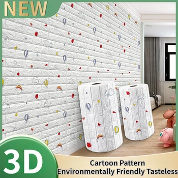 3D Sienas Imitācija Ķieģeļu Sienas Uzlīmes DIY Guļamistaba Dekorēšana pašlīmējošas Tapetes Dzīvojamā Istabā, Virtuves Bērnu Istabas Tapetes