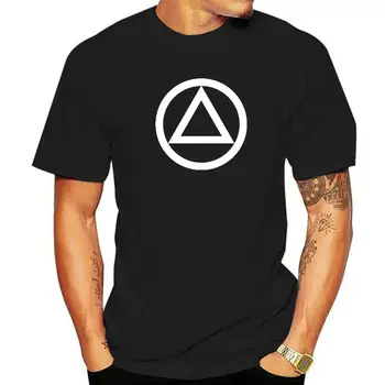AA Logo Apļa, Trīsstūra Classic Anonīmo Alkoholiķu Simbols Tee Krekls Vīriešiem Gadījuma T Krekls Vīriešiem Karstā Pārdošanas Kokvilnas T Krekli Dzimšanas diena