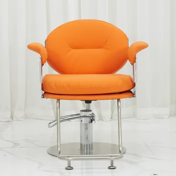 Apelsīnu personalizētu frizētava krēsli ir vienkāršs un mūsdienu
