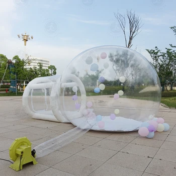 Bērni Svinību Telšu Burbulis Balonu Māja Piepūšamās Caurspīdīgs Kupols Kupolveida Telšu