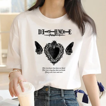 Death Note t krekls sievietēm anime vasaras grafiskais top meitene harajuku grafiskais apģērbi