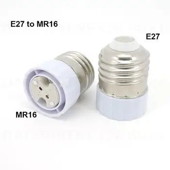 E27 lai MR16 E27 Lampas spuldzes Turētājs strāvas Pārveidotājs lampas turētāju, LED Gaismas Adapteris, Skrūves Ligzda E27, lai GU5.3 G4 u
