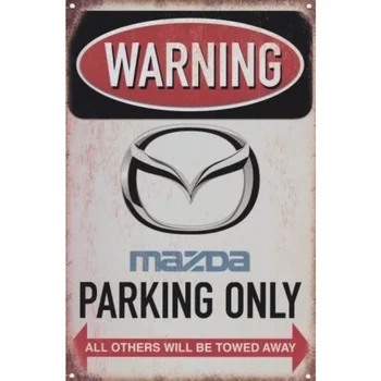 Mazda Autostāvvieta Tikai Mx3 3 Mx6 6 Garāžas Auto Darbnīca, Metāla Plāksni Skārda Zīme garāžas plakāti telpu dekorēšana