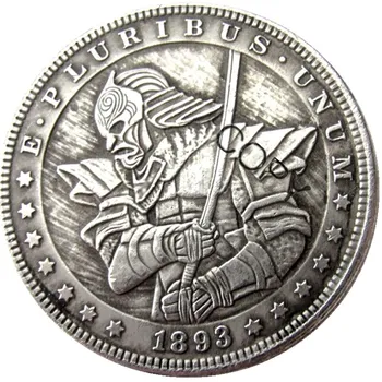 MUMS Klaiņot 1893 Morgan Dolāra Sudraba Pārklājumu Kopēt Monētas