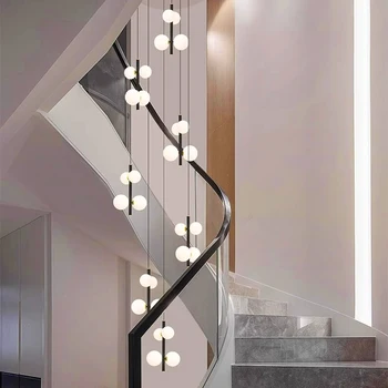 Mūsdienu interjera led apgaismojums kulons gaismas lampas forstaircase Lustras, lai dzīvojamās istabas dekors gaismas iekštelpu apgaismojums