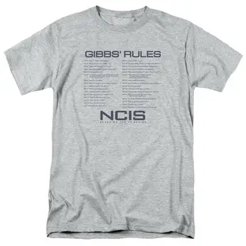 NCIS T-krekls Gibb Noteikumi TV Drāma sērija pieaugušo regulāri fit grafiskais tee CBS1608