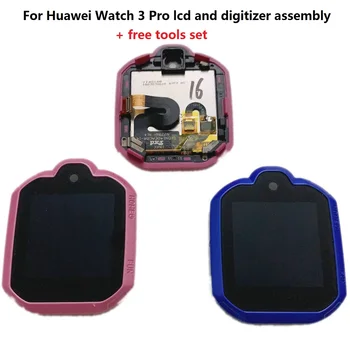 Par Huawei Skatīties 3 PRO LCD Ekrānu un Digitizer Touch Paneļa Montāža Ar Rāmi, Rozā, Zilā