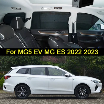 Par MG5 EV MG ES 2022 2023 Magnētisko Auto Saulessargs Vairogs Priekšējo Vējstiklu, Aizkaru, Automašīnas Sānu Logu Saulessargi Privātuma Piederumi
