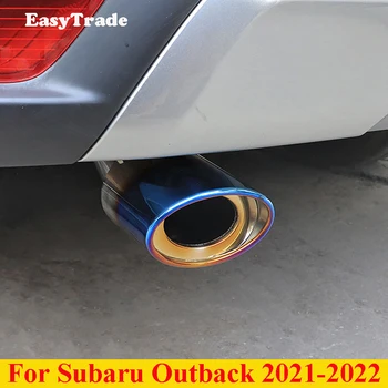 Par Subaru Outback 2021 2022 Piederumi Auto Izpūtēja Nerūsējošā Tērauda Aizmugures Izplūdes Caurules Muffler Cauruli Asti Kaklu