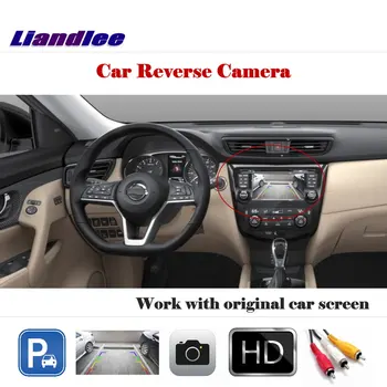 Priekš Nissan X-Trail Negodīgi 2013-2018 Auto Reverse Atpakaļskata Kamera HD CCD Atpakaļ Autostāvvieta CAM Darbu Ar Auto Rūpnīcas Ekrānu