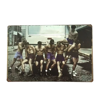 Puse Kaili Vīrieši Metāla Skārda Pazīmes Joslā Mājas Kafijas Sienas Mākslas Dekoru Plāksnes Vintage Plakātu 20*30cm Plakātu Metāla Plakātu, Metāla Krāsošana