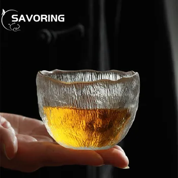 Radošā Forma Japāņu Āmuru Modeli Stikla pnompeņas Master Cup Vīriešu Tējas Bļodā Kung Fu Tējas Tase Kristāla Kausa Mājas Apdare