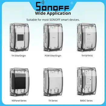 SONOFF Ūdensizturīgs Lodziņā R2 Ūdens izturīgs Saderīgu Ar SONOFF TH Elite/ TH Izcelsmes/ POW Elite/ POW Izcelsmes/ M5/ TX/ NSPanel