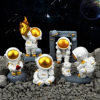 Sveķu Amatniecības Astronauti Hand-made Darbvirsmas Rotājumi Astronauti Mājās, Apdare, Rotājumi Bērnu Dāvanas, Dzimšanas diena Dāvanas