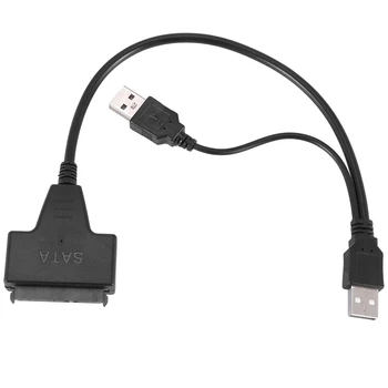 USB 2.0 IDE SATA S-ATA 2.5/3.5 Collas Adapter HDD/SSD Klēpjdatoru Cieto Disku Pārveidotājs Kabelis