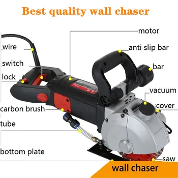 Vislabākā kvalitāte sienas chaser rīki mājas apdare Lāzera ūdens elektrisko mašīnu rievu griešanas mašīna