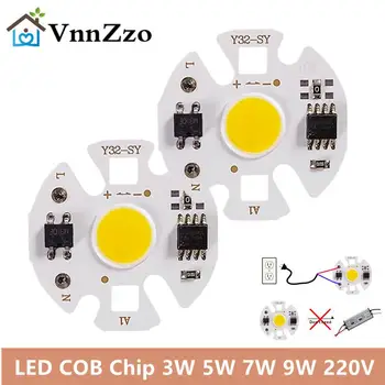 Y32 Mini COB LED Matricas Krelles – 220V, 3W-12W, Nē Vadītājs Nepieciešama, lai, Prožektori/Spotlights