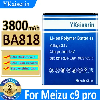 YKaiserin 3800mAh Akumulatoru Meizu C9 Pro C9pro BA818 BA 818 Mobilā Tālruņa Akumulators Batterij + Ceļa NR.