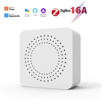 Zigbee3.0 Smart Switch Tuya 10/16A Mini 2 Veidu Kontroles Smart Breaker Smart Life Control Atbalstu Alexa Alise Mājas